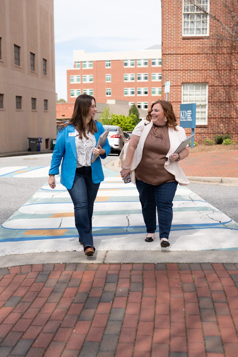 Consulting business owner branding session in downtown Spartanburg by Taylor Johnson photography